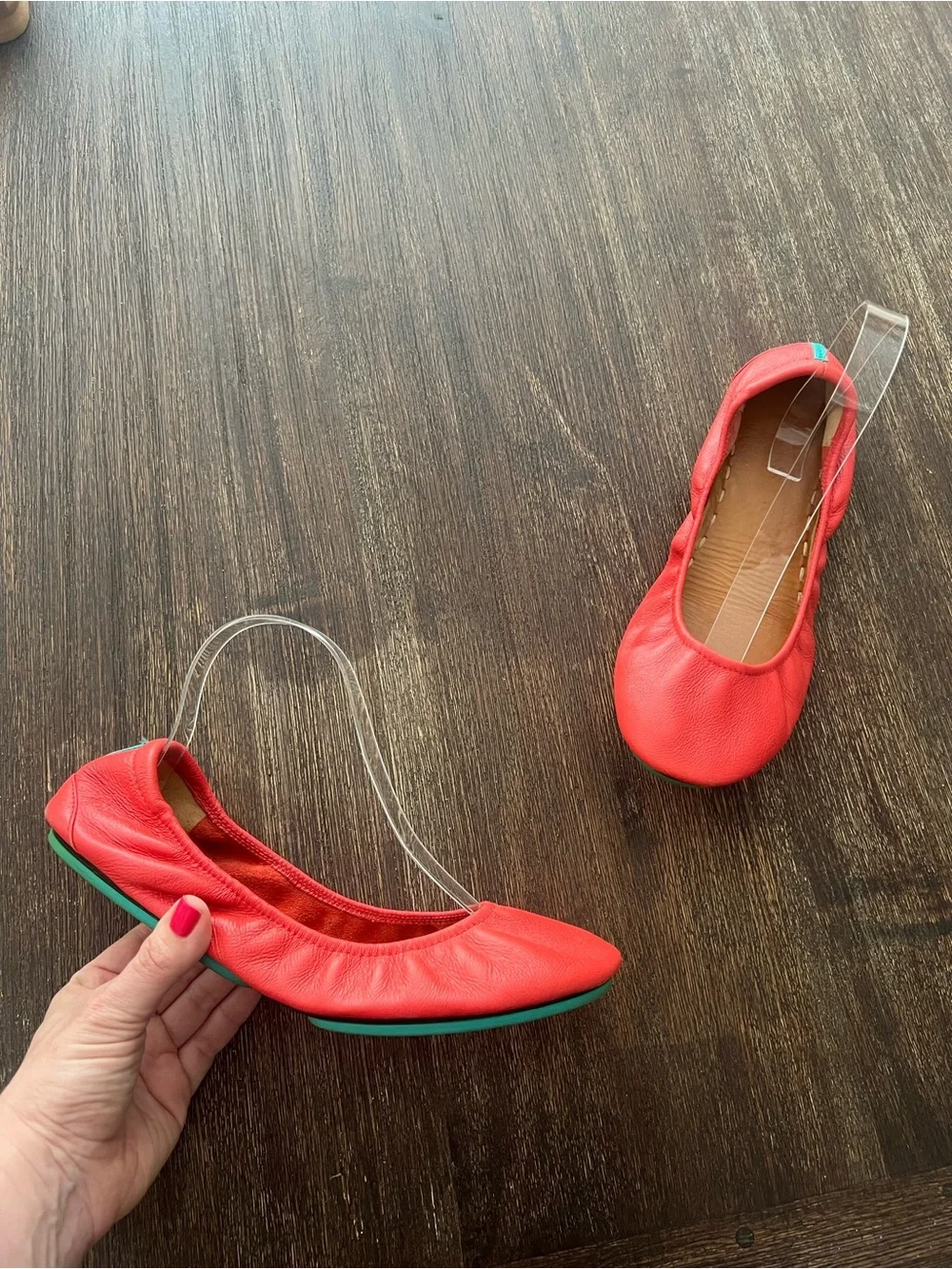 TIEKS by GAVRIELI Leather Foldable Ballet flats Poppy size 11